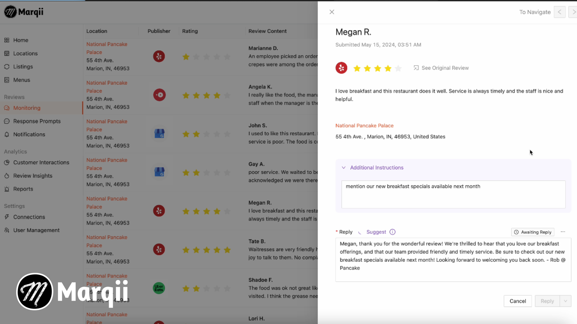 A Deep Dive into Marqii’s Newest AI Powered Feature: Suggested Review Response